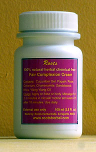 Fair complexion cream