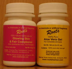 glowing skin and fair complexion